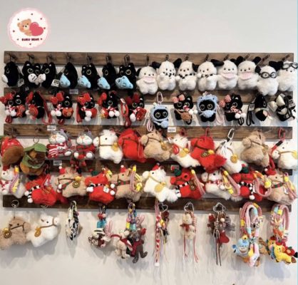 móc khóa gấu bông cute