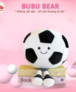 Gấu bông hình quả bóng đá mềm mại, an toàn cho trẻ em