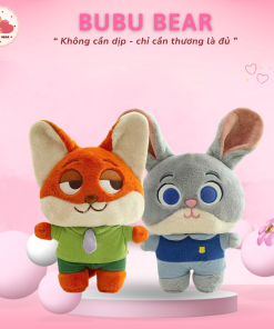 Gấu bông thỏ Judy và cáo Nick dễ thương. Thú nhồi bông judy nick làm quà tặng đáng yêu