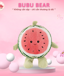 Gấu bông dưa hấu, thú nhồi bông quả dưa hấu cao cấp quà tặng ý nghĩa dễ thương