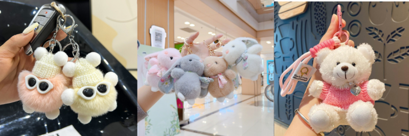 móc khóa gấu bông