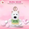 Móc khóa cún bông trắng
